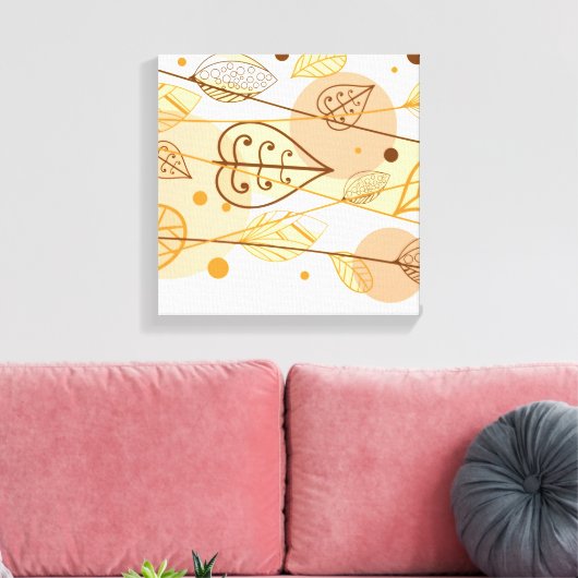 Canvas Art-Autumn Leaves (Insitu (Woonkamer))