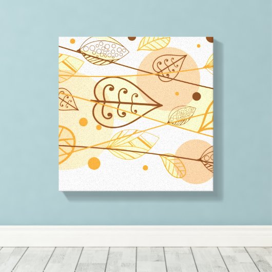 Canvas Art-Autumn Leaves (Insitu (Houten vloer))