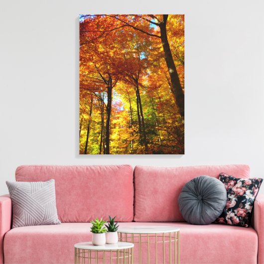 Canvas Art-Autumn Trees (Insitu (Woonkamer))