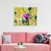 Canvas Art Bee op Thistle (Insitu (Woonkamer))