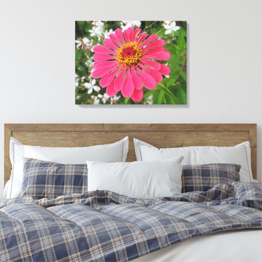 Canvas Art Bloem Afdruk (Insitu (Slaapkamer))