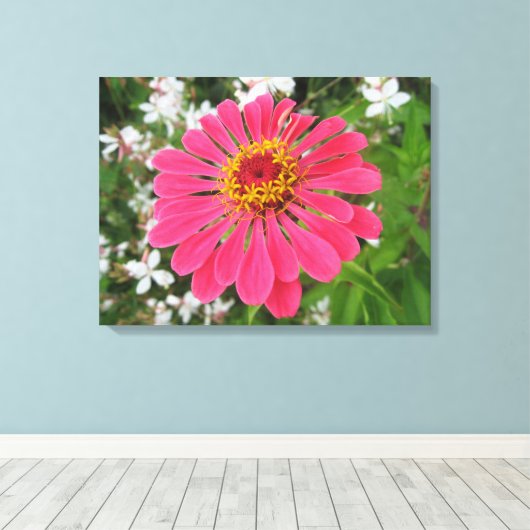 Canvas Art Bloem Afdruk (Insitu (Houten vloer))