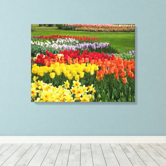 Canvas Art-Bloemen Afdruk (Insitu (Houten vloer))