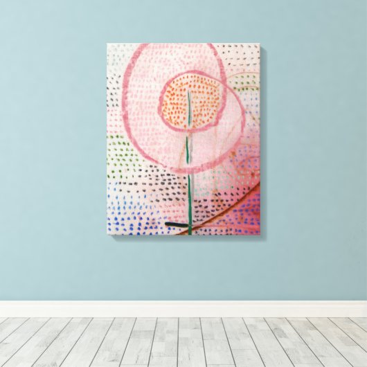 Canvas Art Blossoming 1934 door Paul Klee, Abstrac (Insitu (Houten vloer))