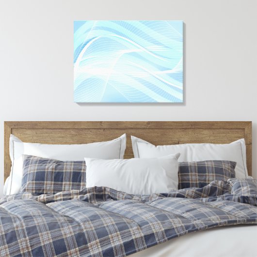 Canvas Art-Blue Abstract (Insitu (Slaapkamer))