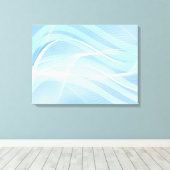 Canvas Art-Blue Abstract (Insitu (Houten vloer))