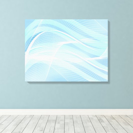 Canvas Art-Blue Abstract (Insitu (Houten vloer))