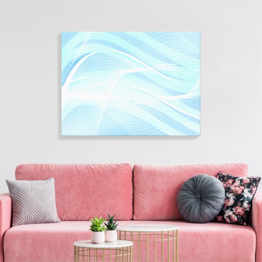Canvas Art-Blue Abstract (Insitu (Woonkamer))