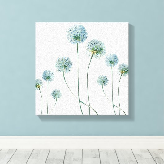 Canvas Art-Blue Wildflower (Insitu (Houten vloer))