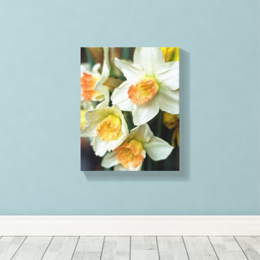 Canvas Art-Daffodils (Insitu (Houten vloer))