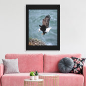 Canvas Art-Eagle Afdruk (Insitu (Woonkamer))