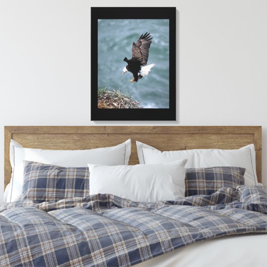 Canvas Art-Eagle Afdruk (Insitu (Slaapkamer))