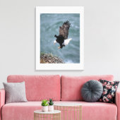 Canvas Art-Eagle Afdruk (Insitu (Woonkamer))