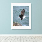 Canvas Art-Eagle Afdruk (Insitu (Houten vloer))