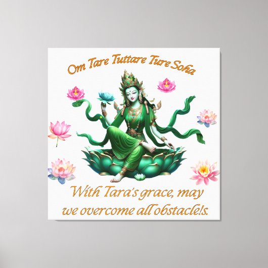 Canvas Art / Groene Tara Afdruk (Voorkant)