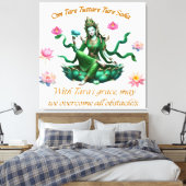 Canvas Art / Groene Tara Afdruk (Insitu (Slaapkamer))