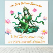 Canvas Art / Groene Tara Afdruk (Insitu (Houten vloer))
