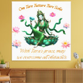 Canvas Art / Groene Tara Afdruk (Insitu (Woonkamer))
