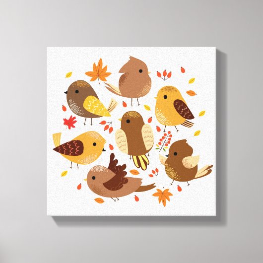 Canvas Art-Herfst vogels (Voorkant)
