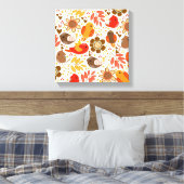Canvas Art-Herfst vogels (Insitu (Slaapkamer))