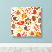 Canvas Art-Herfst vogels (Insitu (Houten vloer))