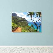 Canvas Art-Kauai kust Afdruk (Insitu (Houten vloer))