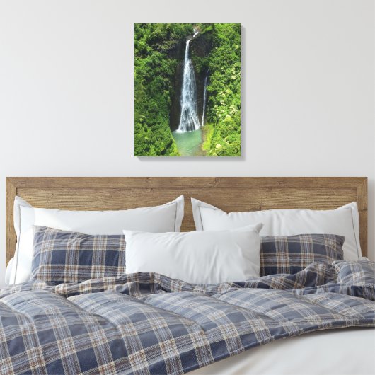 Canvas Art-Kauai waterval (Insitu (Slaapkamer))