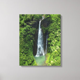 Canvas Art-Kauai waterval Afdruk