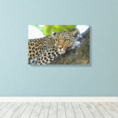 Canvas Art-Leopard (Insitu (Houten vloer))
