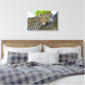 Canvas Art-Leopard (Insitu (Slaapkamer))