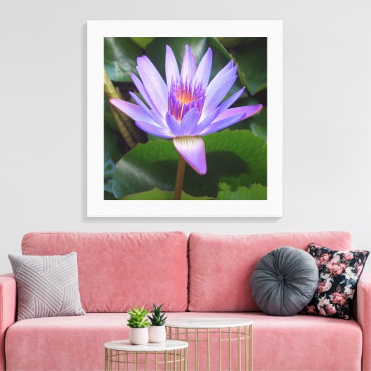 Canvas Art-Lotus Bloem (Insitu (Woonkamer))