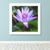 Canvas Art-Lotus Bloem Afdruk (Insitu (Houten vloer))