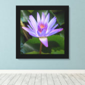 Canvas Art-Lotus Bloem Afdruk (Insitu (Houten vloer))