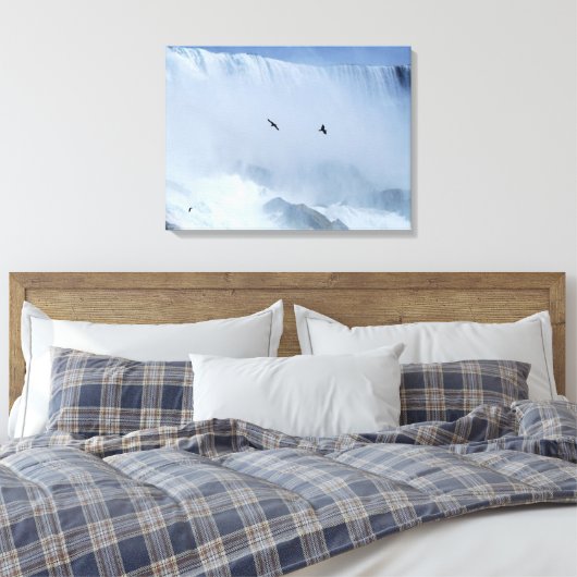 Canvas Art-Niagara Herfsten (Insitu (Slaapkamer))
