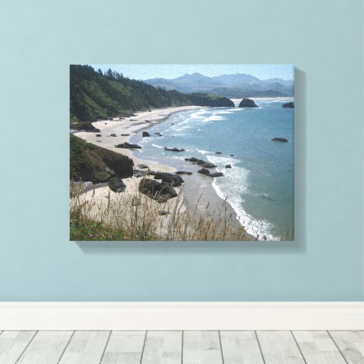 Canvas Art Oregon Kust (Insitu (Houten vloer))