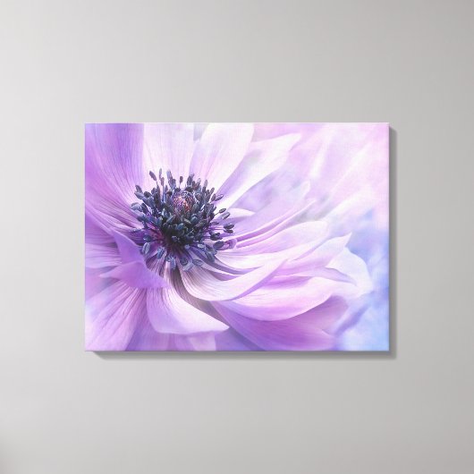 Canvas Art-Paarse bloem (Voorkant)