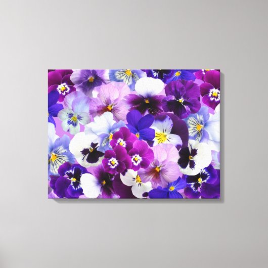 Canvas Art-Pansies (Voorkant)