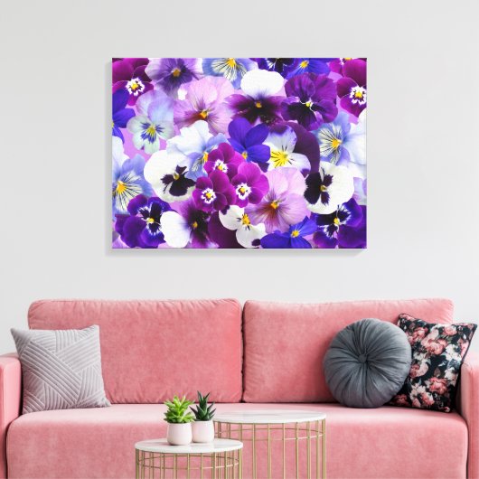 Canvas Art-Pansies (Insitu (Woonkamer))