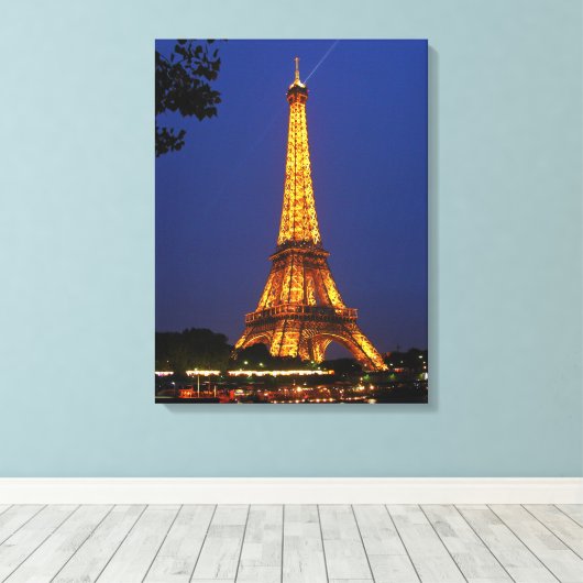 Canvas Art-Paris Eiffel Tower (Insitu (Houten vloer))