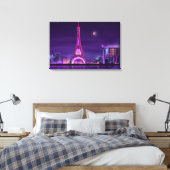 Canvas Art-Paris Night Afdruk (Insitu (Slaapkamer))