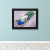 Canvas Art Peacock (Insitu (Houten vloer))