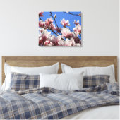 Canvas Art-Pink Magnolia (Insitu (Slaapkamer))