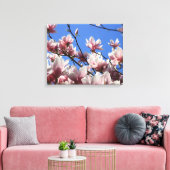 Canvas Art-Pink Magnolia Afdruk (Insitu (Woonkamer))