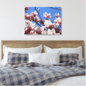 Canvas Art-Pink Magnolia Afdruk (Insitu (Slaapkamer))
