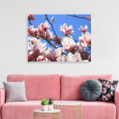 Canvas Art-Pink Magnolia Afdruk (Insitu (Woonkamer))