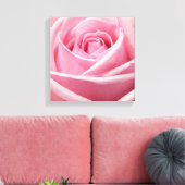 Canvas Art-Pink Rose Afdruk (Insitu (Woonkamer))