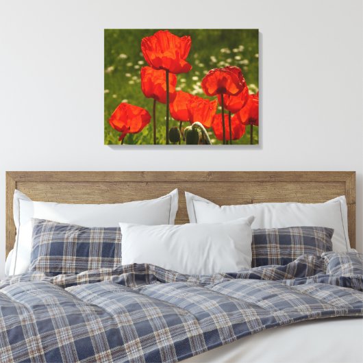 Canvas Art-Poppies (Insitu (Slaapkamer))