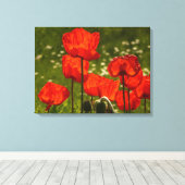 Canvas Art-Poppies Afdruk (Insitu (Houten vloer))