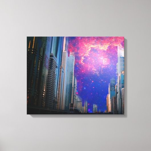 Canvas Art Print "Celestial City Sky" (Voorkant)