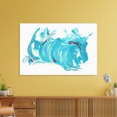 Canvas Art Print - "Running with the Wind" (Insitu (Woonkamer))